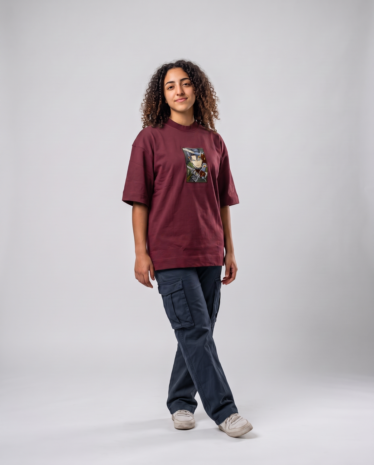 Titan Slayer Embroidery Box Fit T-Shirt