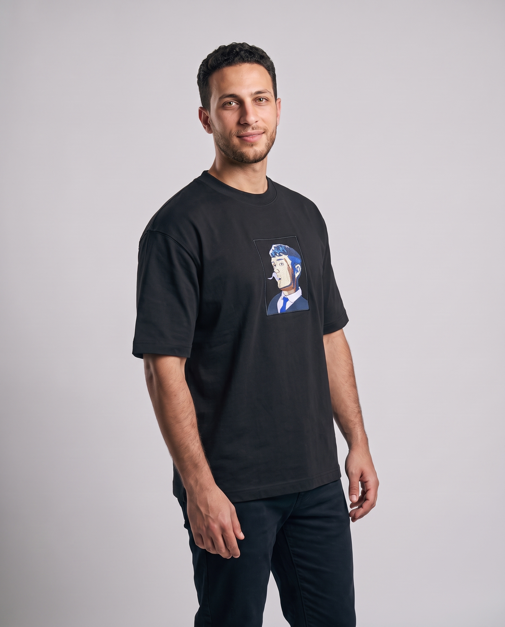 Birmingham Boss Embroidery Box Fit T-Shirt